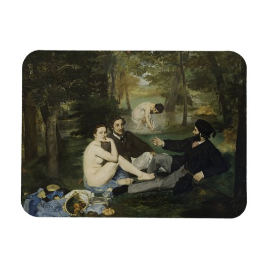 Luncheon op de gras door Edouard Manet Magneet (Horizontaal)