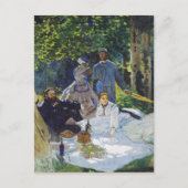Luncheon op de gras, het Center Panel Claude Monet Briefkaart (Voorkant)