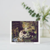 Luncheon op de gras van Edouard Manet Briefkaart (Staand voorkant)
