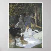 Luncheon op de Grass, 1865 Poster (Voorkant)