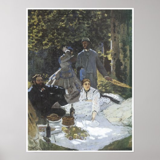 Luncheon op de Grass, 1865 Poster (Voorkant)