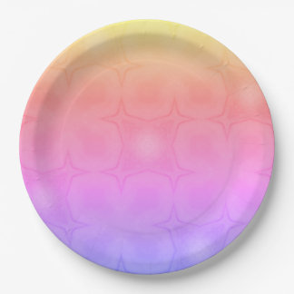 Luncheon Paper Napkins in pink purple yellow Papieren Bordje