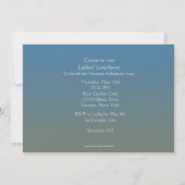 Luncheon Setting Invitation Kaart (Achterkant)