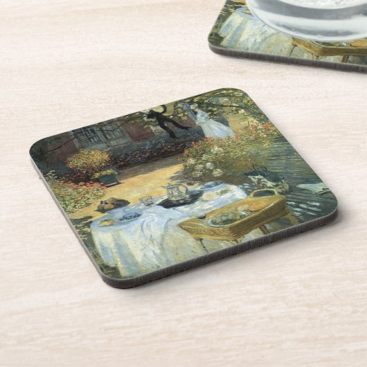 Luncheon van Claude Monet,  impressionisme Bier Onderzetter (Linkerzijde)