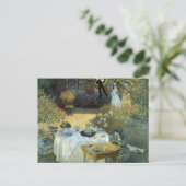 Luncheon van Claude Monet,  impressionisme Briefkaart (Staand voorkant)