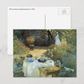 Luncheon van Claude Monet,  impressionisme Briefkaart (Voorkant / Achterkant)
