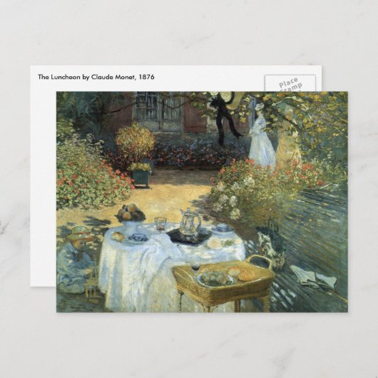 Luncheon van Claude Monet,  impressionisme Briefkaart (Voorkant / Achterkant)