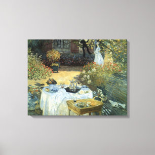 Luncheon van Claude Monet, impressionisme Canvas Afdruk