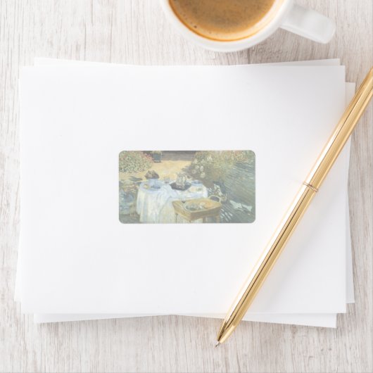 Luncheon van Claude Monet, impressionisme Etiket (Insitu)