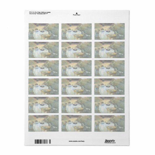 Luncheon van Claude Monet,  impressionisme Etiket (Full Sheet)