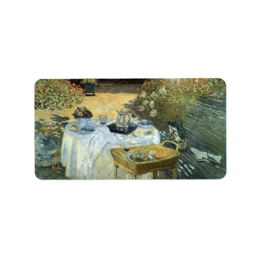 Luncheon van Claude Monet,  impressionisme Etiket (Voorkant)