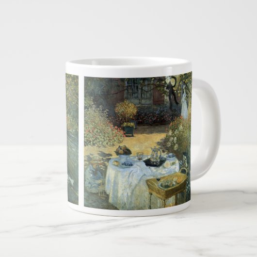 Luncheon van Claude Monet, impressionisme Grote Koffiekop (Voorkant rechts)