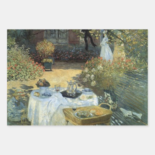 Luncheon van Claude Monet,  impressionisme Inpakpapier Vel (Voorkant)