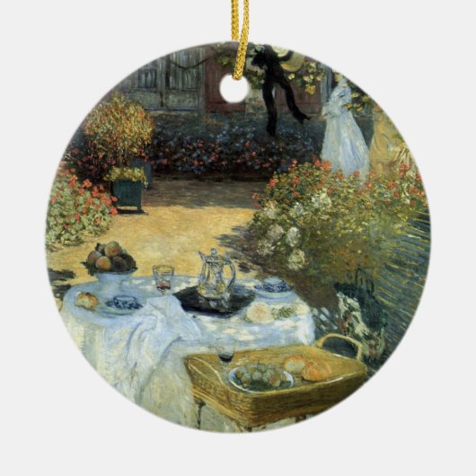 Luncheon van Claude Monet, impressionisme Keramisch Ornament (Voorkant)