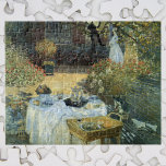 Luncheon van Claude Monet,  impressionisme Legpuzzel<br><div class="desc">De Luncheon (1876) van Claude Monet is een schilderij van de impressionistische kunst van de natuur met een picknick lunch in het voorjaar in de tuin met namiddagthee. Een kind speelt rustig op de grond met speelgoed. Over de kunstenaar: Claude Monet (1840-1926) was een oprichter van de Franse impressionistische schilderbeweging,...</div>
