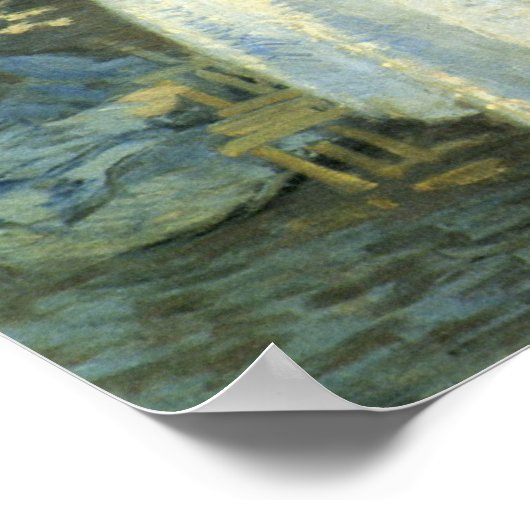 Luncheon van Claude Monet, impressionisme Poster (Hoek)