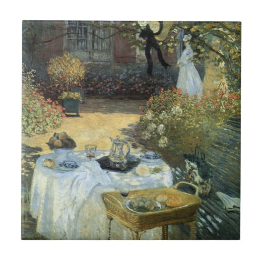 Luncheon van Claude Monet,  impressionisme Tegeltje (Voorkant)