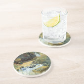 Luncheon van Claude Monet,  impressionisme Zandsteen Onderzetter (Zijkant)