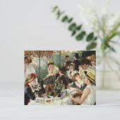 Luncheon van de partij bij de boeking briefkaart (Staand voorkant)