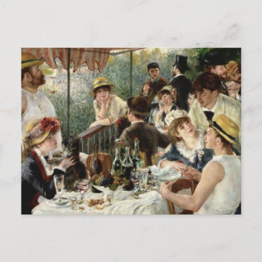 Luncheon van de partij bij de boeking briefkaart (Voorkant)