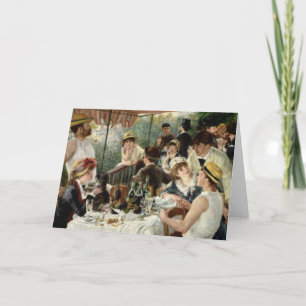 Luncheon van de partij bij de boeking kaart