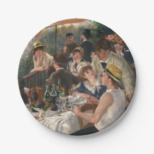 Luncheon van de roeipartij - Auguste Renoir Papieren Bordje