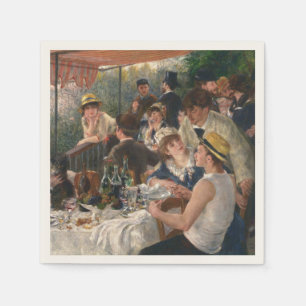 Luncheon van de roeipartij - Auguste Renoir Servet