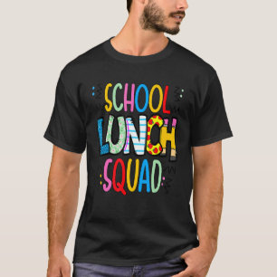 lunchpauze cafetaria-werkster voor schoollunch t-shirt