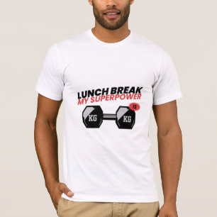 Lunchpauze is mijn lunchpauze op school in Superpo T-shirt