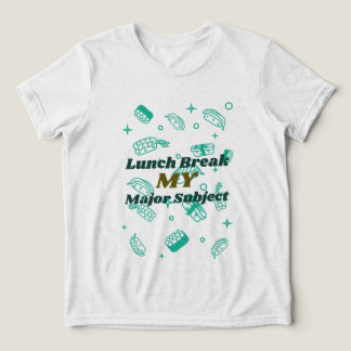 Lunchpauze mijn grote Subject-School lunchpauze Tri-Blend Shirt