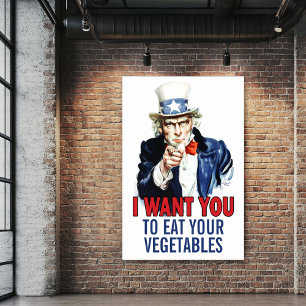 Lunchroom-Poster: voeg uw eigen tekst toe Poster