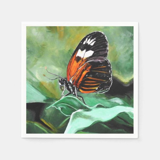 Lunchservetten - Butterfly Design Servet (Voorkant)
