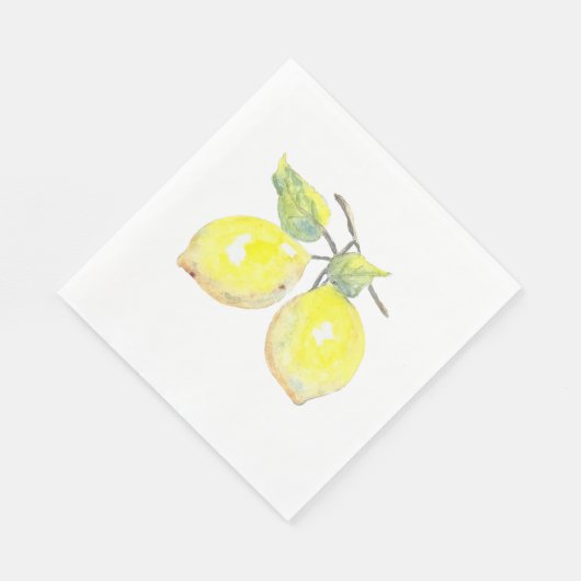 Lunchservetten met Lemon Design Servetten (Hoek)