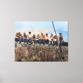 Lunchtijd boven een wolkenkrabber geremasterd 1932 canvas afdruk (Voorkant)