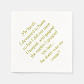 Lunchtijd Limerick Servet (Voorkant)