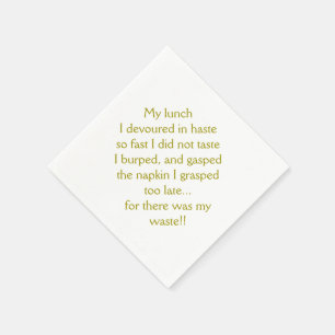 Lunchtijd Limerick Servet