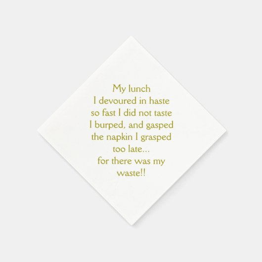 Lunchtijd Limerick Servet (Hoek)