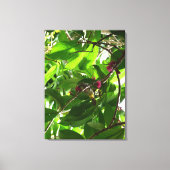 Lunchtime bij de boom canvas afdruk (Voorkant)