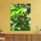 Lunchtime bij de boom canvas afdruk (Insitu (Woonkamer))