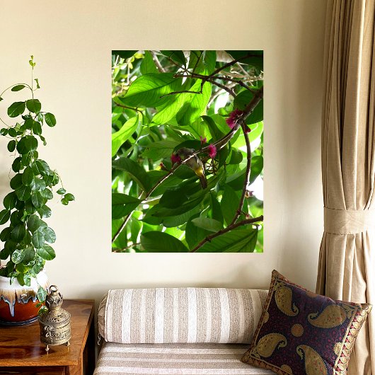 Lunchtime bij de boom canvas afdruk