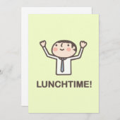 Lunchtime. Kaart (Voorkant / Achterkant)