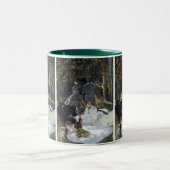 Lunchtime op de gras tweekleurige koffiemok (Center)