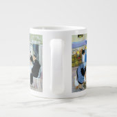 Lunchtime op een marktplein in Toscane Grote Koffiekop (Achterkant)