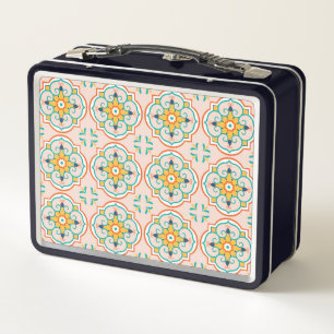 Lunchtrommel in vintage-stijl met een herhalend