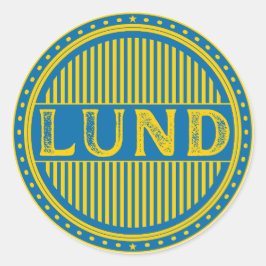 Lund City Pride Emblem – Swedish Identity Ronde Sticker