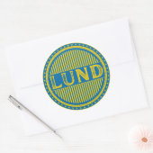 Lund City Pride Emblem – Swedish Identity Ronde Sticker (Envelop)