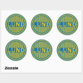 Lund City Pride Emblem – Swedish Identity Ronde Sticker (Vel)