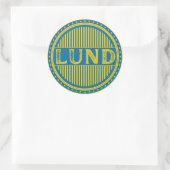 Lund City Pride Emblem – Swedish Identity Ronde Sticker (Tas)