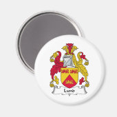 Lund Family Crest Magneet (Voorkant / Achterkant)