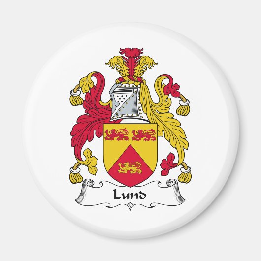 Lund Family Crest Magneet (Voorkant)